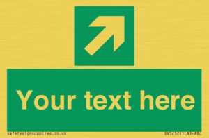 Custom Arrow Top Right Sign